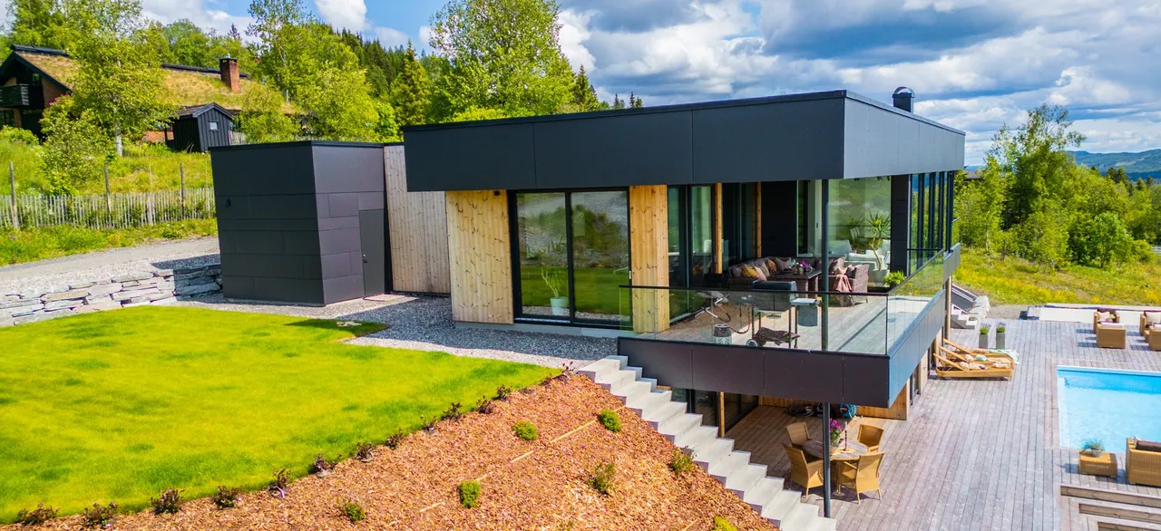 Urbanhus funkishus bygget av Snø Eiendom